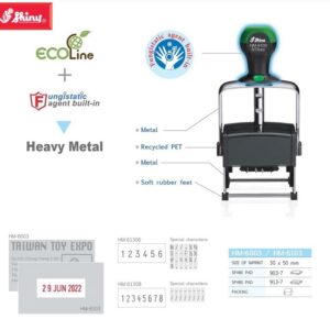 Dấu Shiny khung kim loại Heavy Metal KT 50x30mm HM-6003 HM-6103 HM-61306 HM-61308