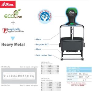 Dấu Shiny khung kim loại Heavy Metal KT 68x30mm HM-6416/PL HM-6418/PL