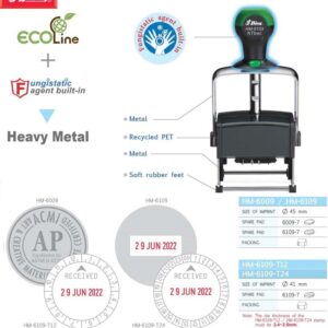 Dấu Shiny khung kim loại Heavy Metal tròn phi 45mm HM-6009 HM-6109 HM-6109-T12 HM-6109-T24