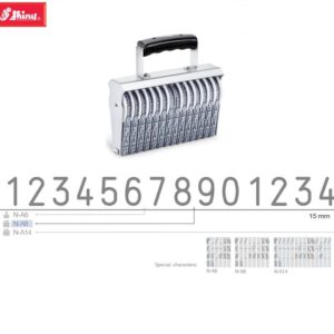 Dấu loại xoay chấm mực size lớn 15mm 6-8-14 số Shiny N-A6 N-A8 N-A14