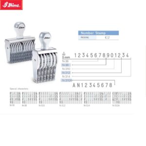 Dấu loại xoay chấm mực size 5mm 6-8-10-12-14 số Shiny N-36 N-38 N-310 N-312 N-314 N-310A