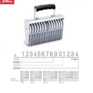 Dấu loại xoay chấm mực size 7mm 6-8-10-14 số Shiny N-26 N-28 N-210 N-214