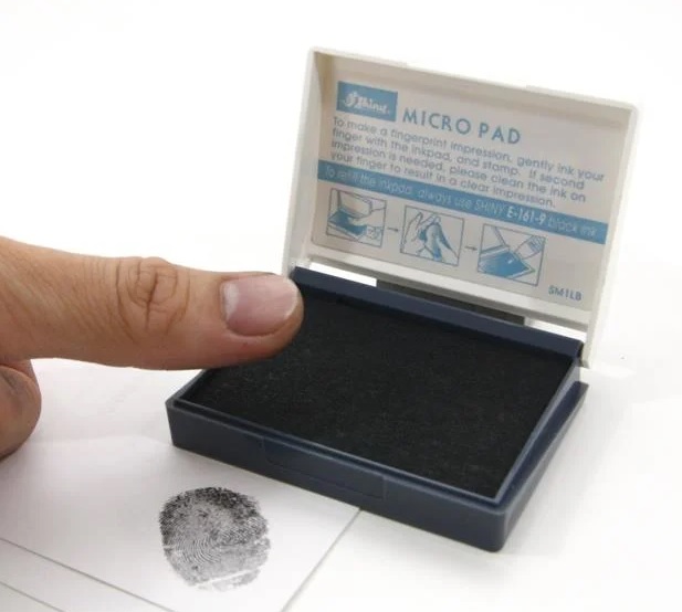 Khay mực lăn tay vuông tròn Shiny không dính tay Thump Print Pad Rub Clean Shiny SM-2A SMRC-61 - Hình ảnh 4
