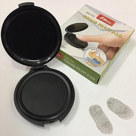 Khay mực lăn tay vuông tròn Shiny không dính tay Thump Print Pad Rub Clean Shiny SM-2A SMRC-61 - Hình ảnh 2