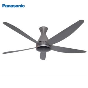 Quạt trần Panasonic 5 cánh màu xám đen động cơ DC-F-60HAN