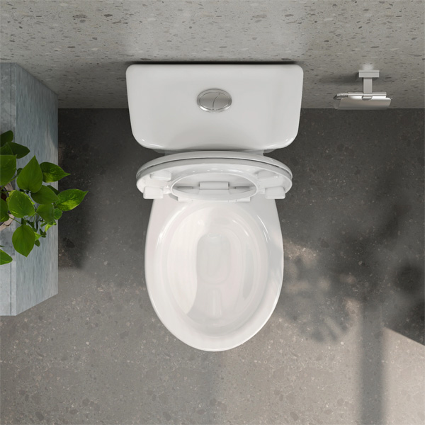 Bồn cầu 2 khối Viglacera xả 2 nút nhấn VT18M - Hình ảnh 3