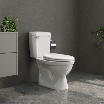 Bồn cầu 2 khối Viglacera nút gạt xả 6L VI77